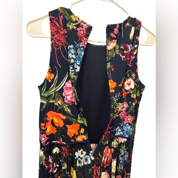 Maggy London Navy floral dress petite size 10P - Picture 2 of 12